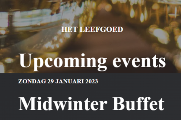 Leefgoed de Olifant: Midwinter buffet