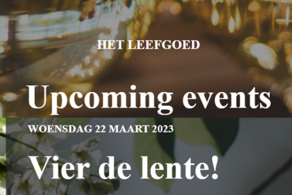 Leefgoed de Olifant: Vier de Lente diner