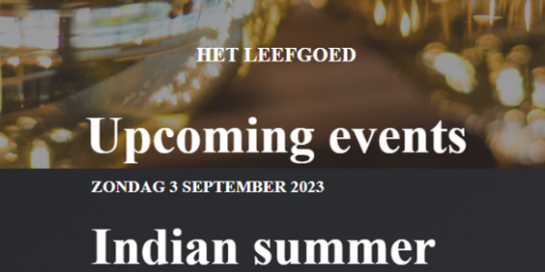 Leefgoed de Olifant: Indian Summer diner