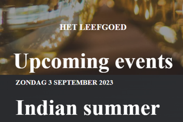 Leefgoed de Olifant: Indian Summer diner