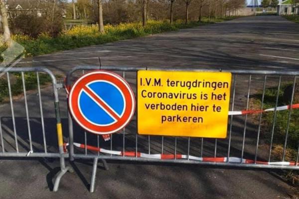 Maatregelen n.a.v. Coronavirus: Parkeerplaatsen gesloten