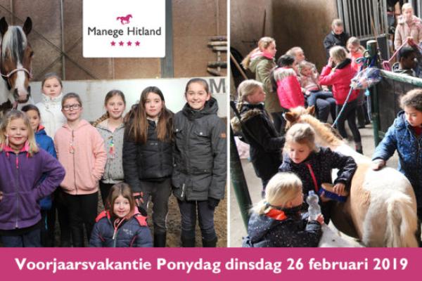 Ponydag in de voorjaarsvakantie