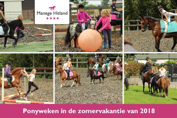 Ponyweken zomervakantie 2018 (2) - Manege Hitland