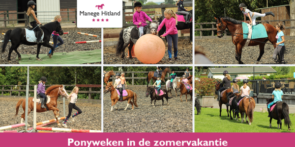 Ponyweken zomervakantie 2022 (3) - Manege Hitland